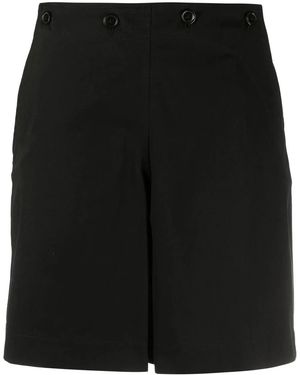 KENZO Decorative-Button-Detail Shorts - Black