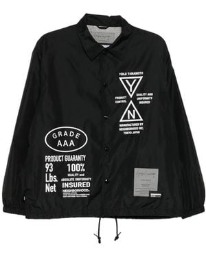 Yohji Yamamoto X Neighborhood Logo-Print Jacket - Black