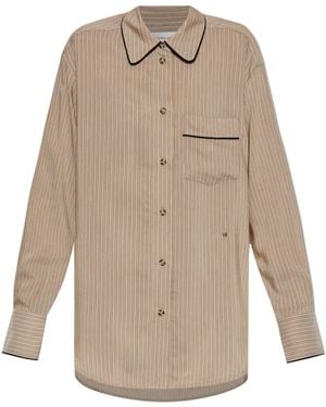 Victoria Beckham Camisa De Pijama A Rayas - Neutro