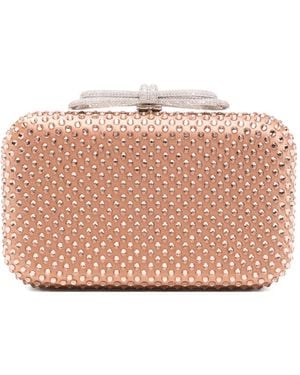 Mach & Mach Bow-Embellished Mini Bag - Pink