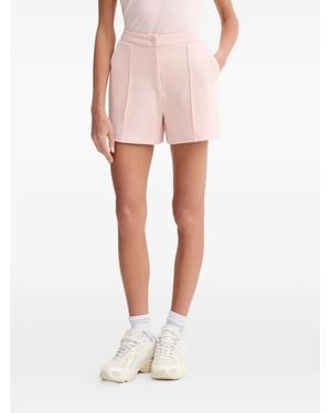 Guess Textured-Finish Paneled Shorts - Pink