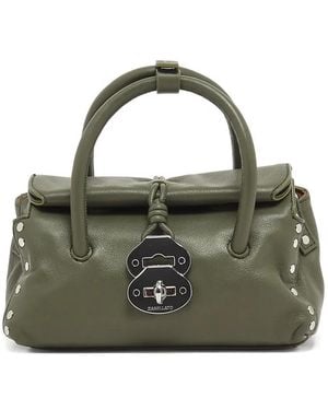 Zanellato Studded Top-Handle Satchel - Green