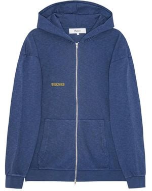 Palmes Kapuzenjacke mit Waffeloptik - Blau