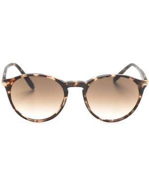 Persol Tortoiseshell-Effect Round-Frame Sunglasses - Neutro
