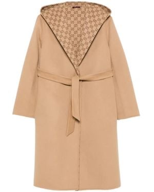 Gucci Wendbarer Kapuzenmantel - Natur