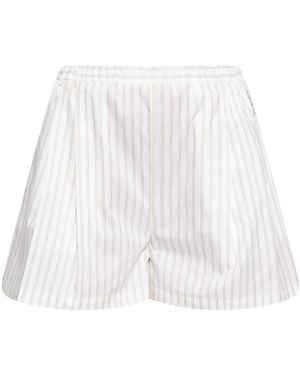 Marni Shorts A Righe - Bianco