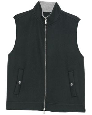 Eleventy Zip Vest - Black
