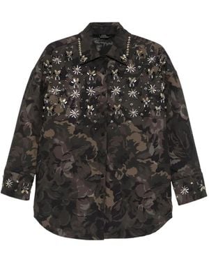 Pinko Embellished Coat - Black