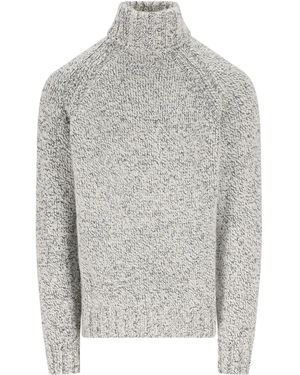 ZEGNA High-neck Raglan-sleeve Sweater - グレー