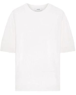 Lardini Rib-Knit T-Shirt - White