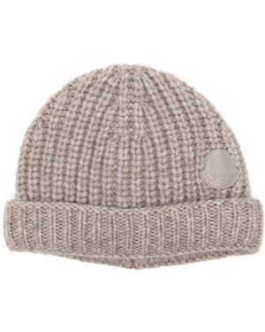 Moncler Berretto A Coste - Grigio