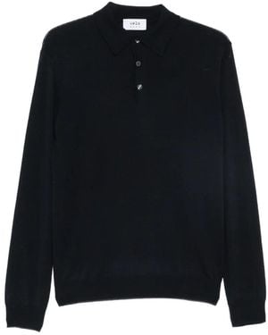 VELA SHOP Long-Sleeve Polo Jumper - Black