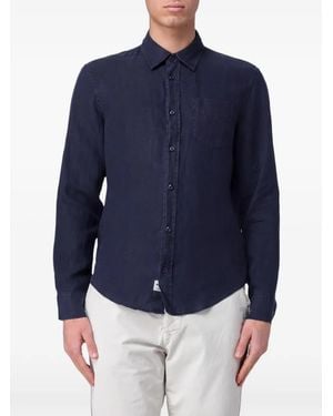Blauer Hemd Aus Leinen - Blau