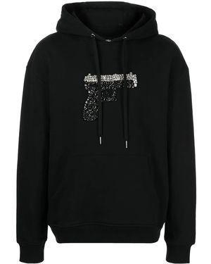 God's Masterful Children Triggered Hoodie Mit Kristallen - Schwarz