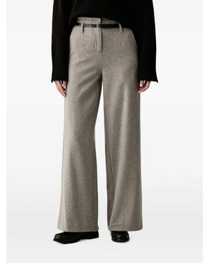 ELEH Pantalon Zippé À Taille Haute - Black