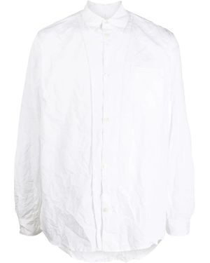 Undercover Long-Sleeve Cotton Shirt - White