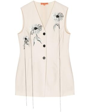 Stine Goya Fillo Embroidered Waistcoat - Natural