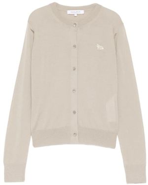 Maison Kitsuné Cárdigan Baby Fox - Blanco