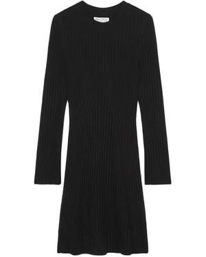 Marc O' Polo Geripptes Kleid - Schwarz