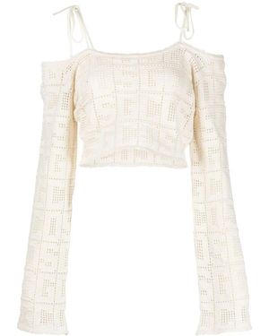 Gcds Logo Print Top - White
