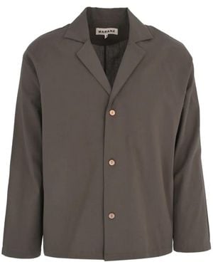 Marané Button Long-Sleeve Shirt - Brown