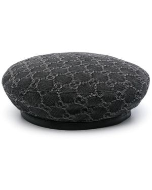 Gucci Gg Supreme Beret - Black