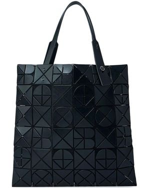 Issey Miyake Font Triangular-Tile Tote Bag - Black