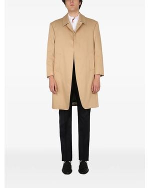 Thom Browne Jas Met Enkele Rij Knopen - Naturel