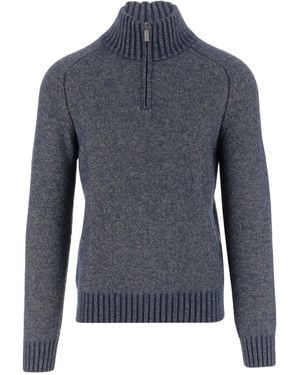 K-Way Pullover mit Reißverschluss - Blau