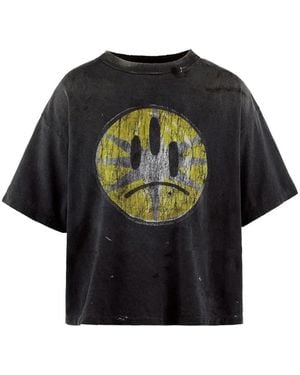 LOSTSHDWS Camiseta Frown Con Motivo Gráfico - Negro