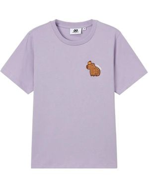 Chocoolate T-Shirt En Coton À Broderies - Purple