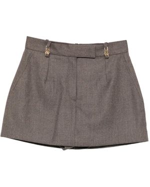 Sandro Logo-Plaque Shorts - Gray