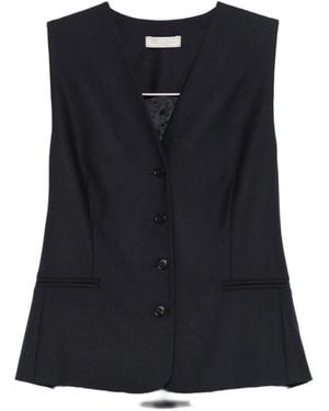 Antonelli Button-Down Gilet - Black