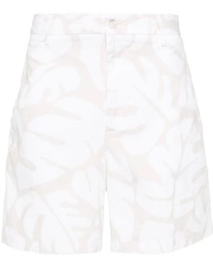 BOSS Karlos Floral-Print Chino Shorts - White