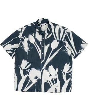 Pop Trading Co. Hemd Mit Tulpenprint - Blau