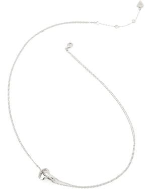 Guess Halsketting Met Geknoopte Hanger - Wit