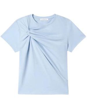 GOOD AMERICAN Gedraaid T-Shirt - Blauw