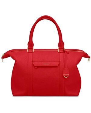 Maison De Sabre Bolso de viaje Weekender con diseño trapezoidal - Rojo