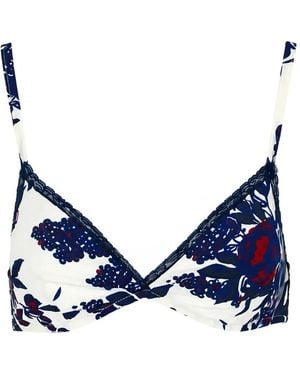 Laura Urbinati Soutien-Gorge À Fleurs - Blue