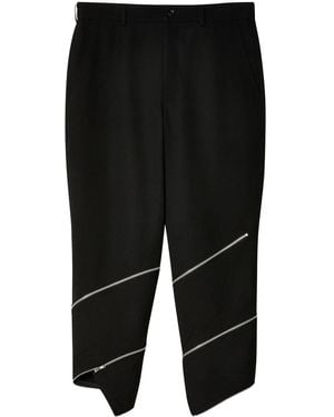 COMME DES GARÇON BLACK Zip Wool Cropped Trousers - Black