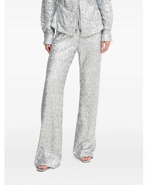 Stine Goya Sequin-Embellished Trousers - Metallic