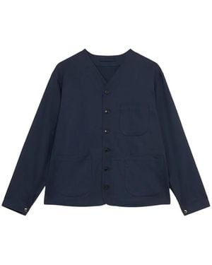 Fortela Buttoned Cotton Jacket - Blue