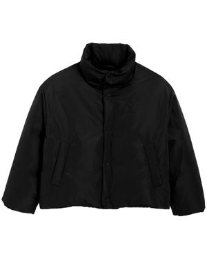 Ami Paris Piumino Con Motivo Goffrato - Nero