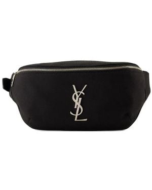 Saint Laurent Gürteltasche Mit Logo-Schild - Schwarz