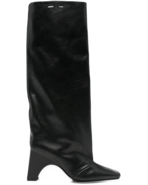 Coperni Pointed-Toe Knee-High Boots - Black