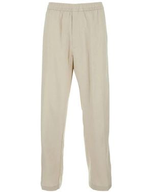 Calvin Klein Elasticated Trousers - Natural