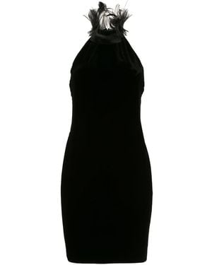 Ralph Lauren Ruffled Halterneck Dress - Black