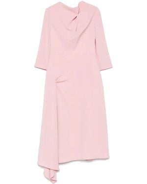 Isabel Sanchis Gerafftes Maxikleid - Pink
