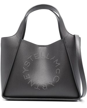 Stella McCartney Sac Cabas À Logo Gg Perforé - Noir