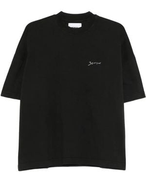 Bonsai T-Shirt mit Logo-Stickerei - Schwarz